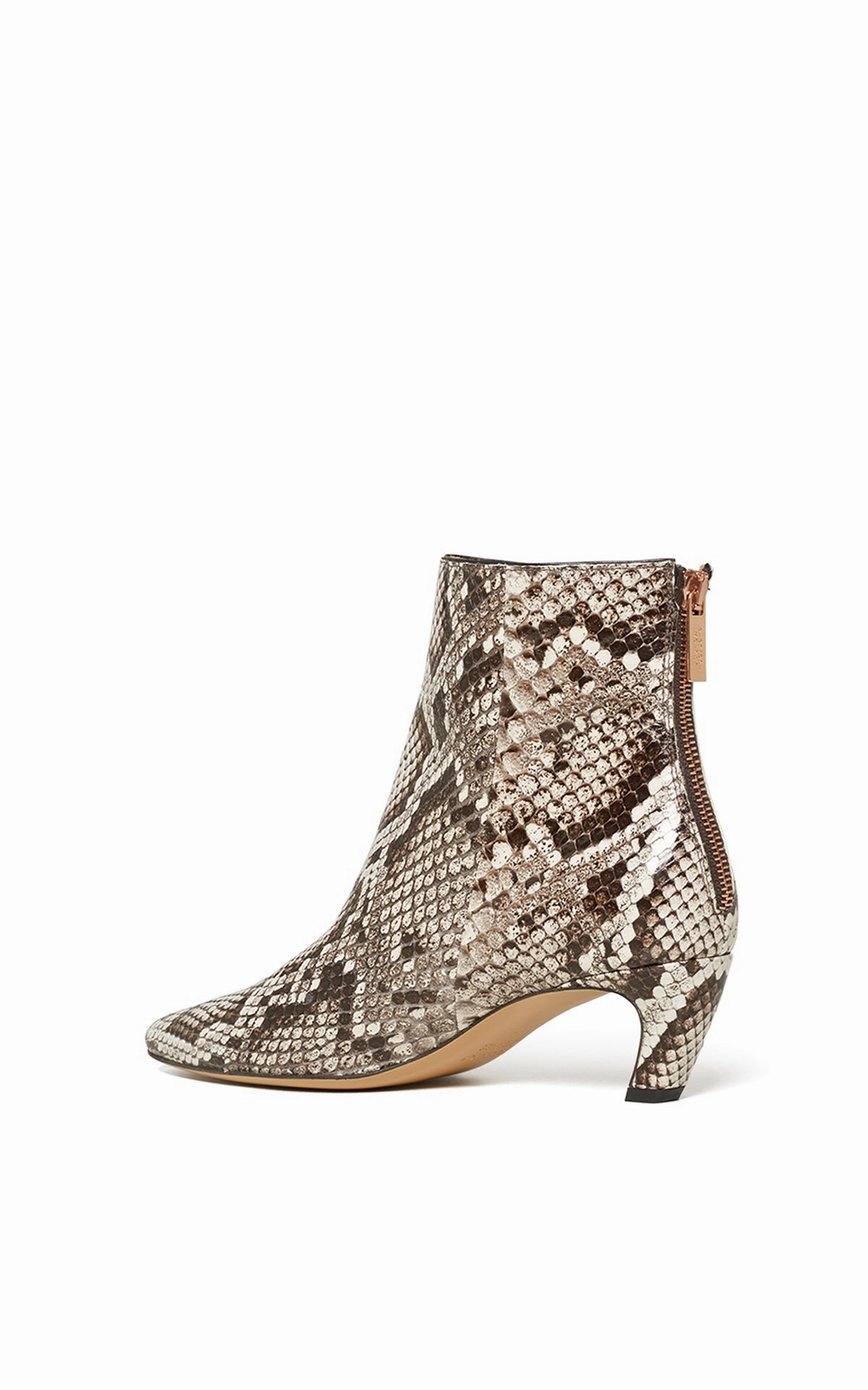 Clayton Ankle Boot in Black & White Inversa? Snakeskin Eco Friendly