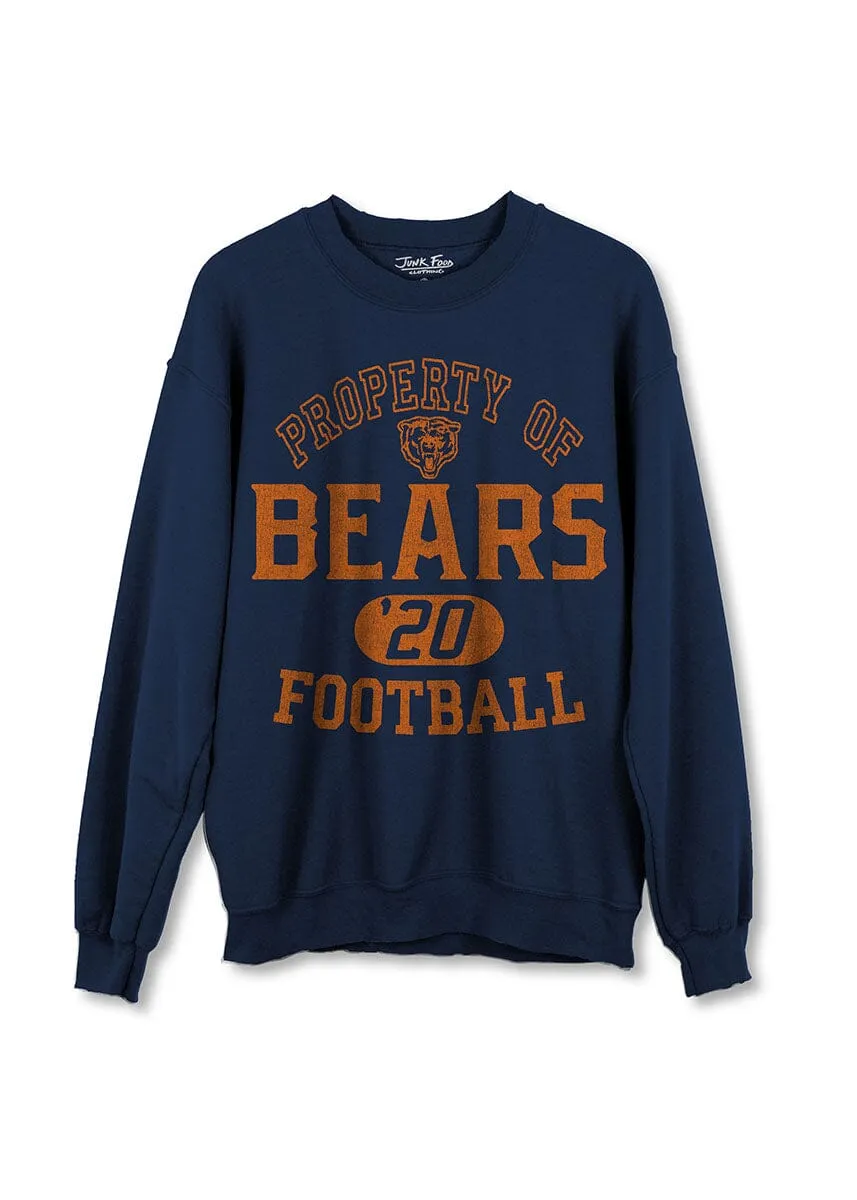 Bears Property Fleece Crewneck - Navy Flexible Drop Shoulder Active Design