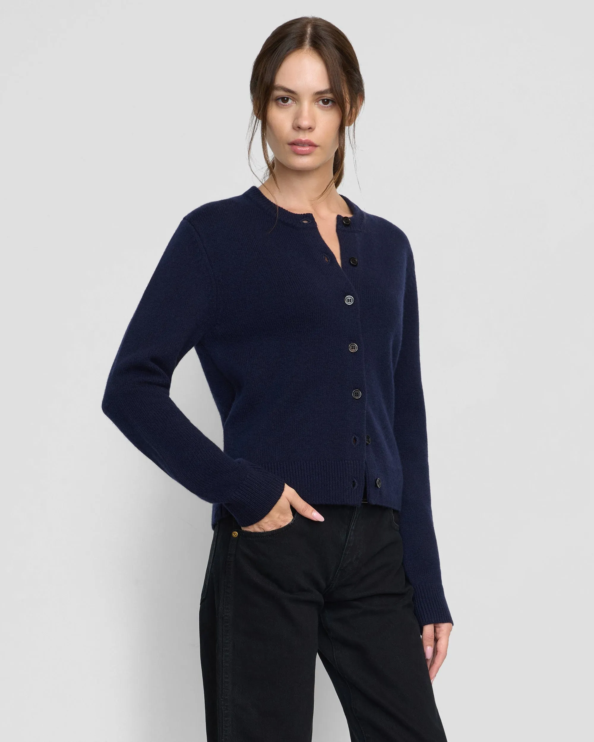Sporty Look Kiran Wool-Cashmere Cardigan