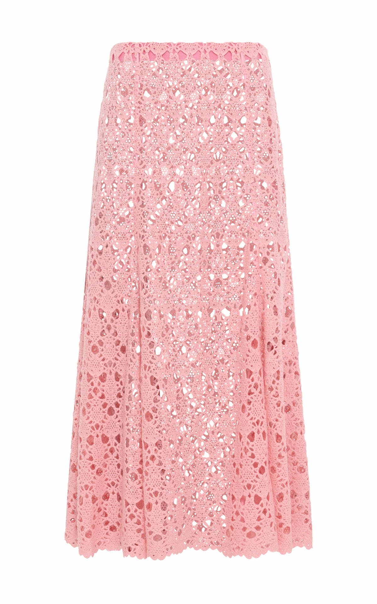 Sheer Overlay Florence Maxi Skirt in Rosa Cashmere Lace