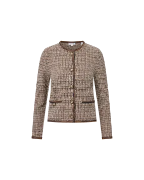 Brisa Knit Jacket Cable Stitch Flexible Fit