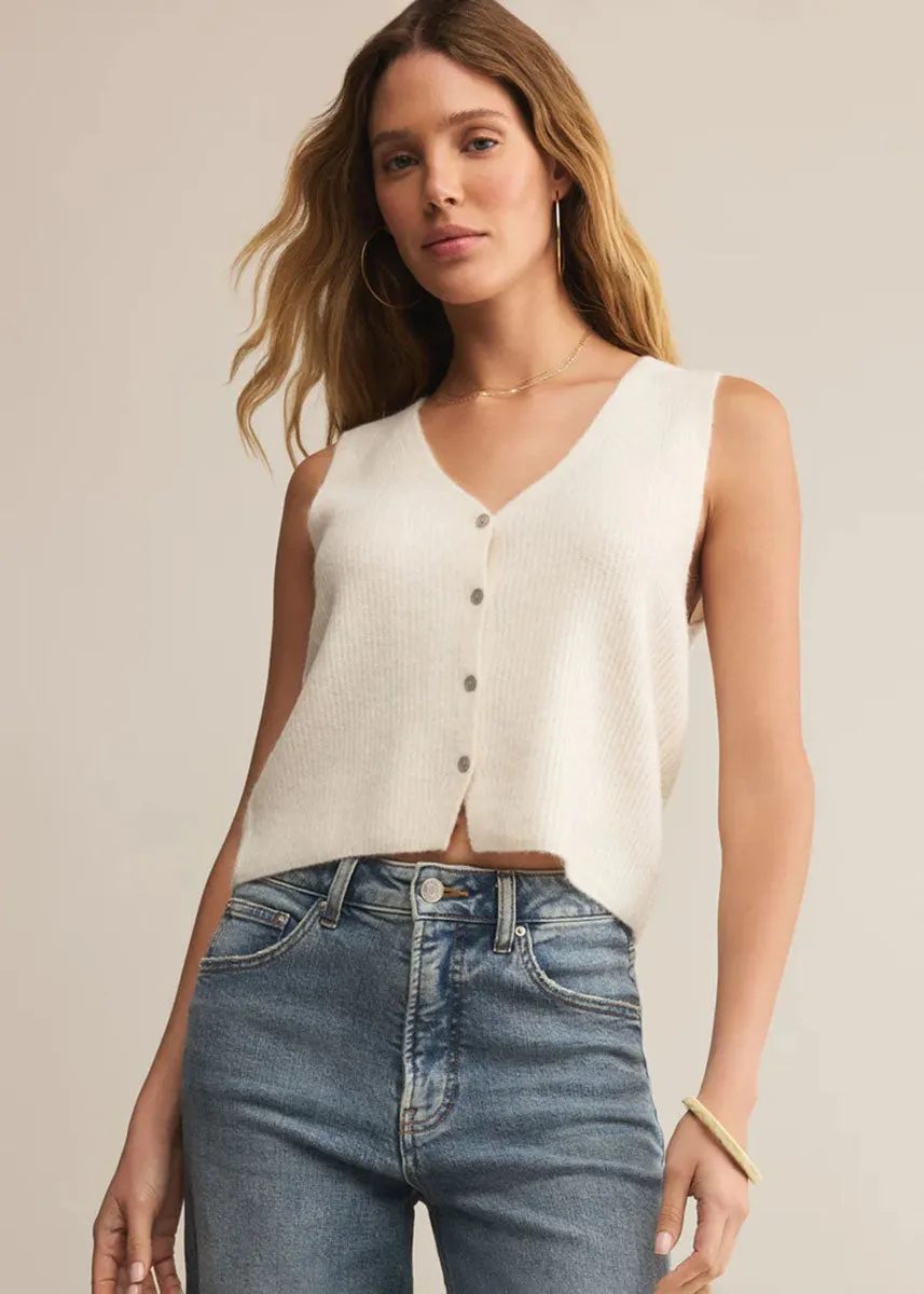 Bryce Sweater Vest - Crystal Comfy Waistband