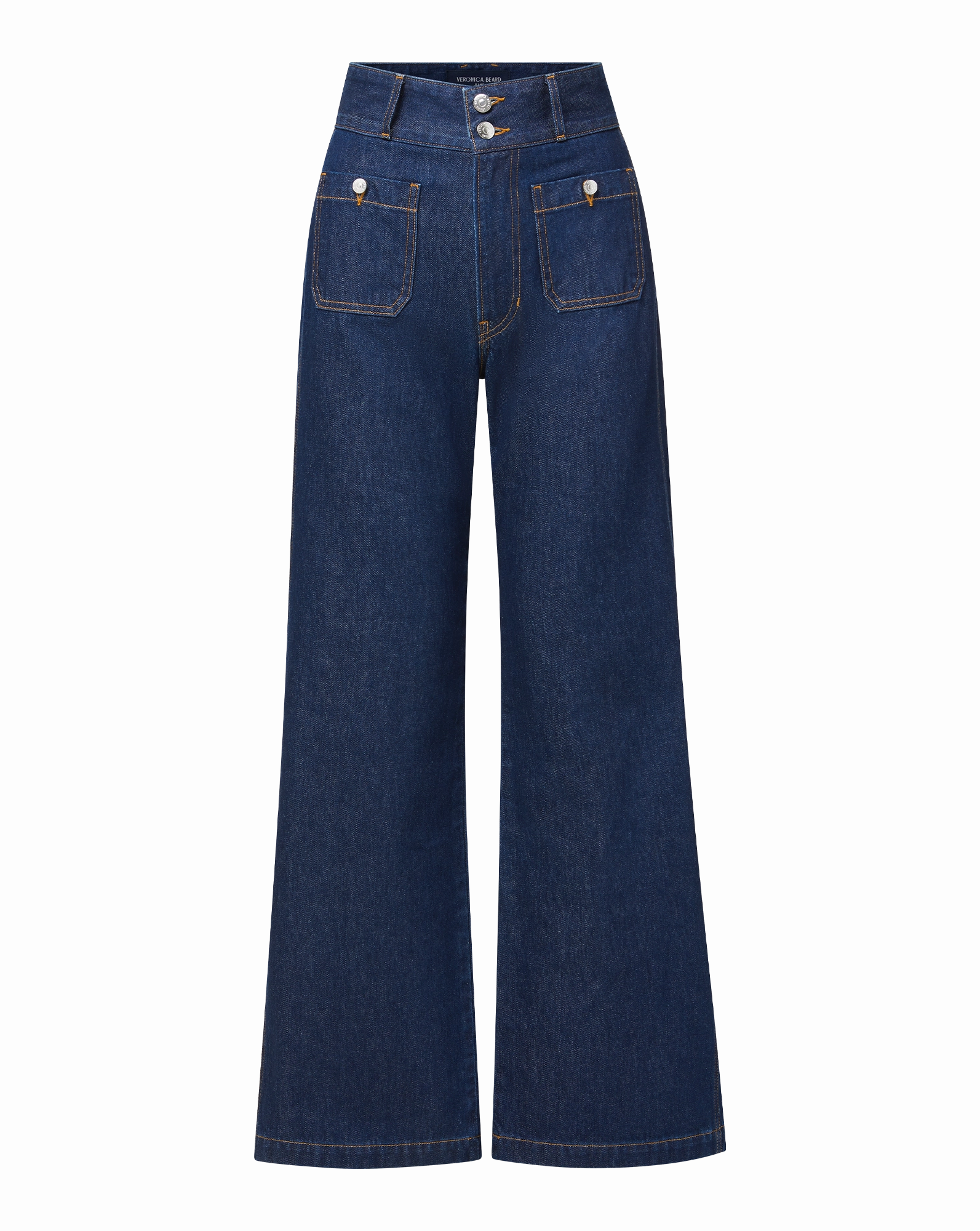 Breathable fabric technology Premium Party Look Taylor Patch-Pocket Wide-Leg Jean