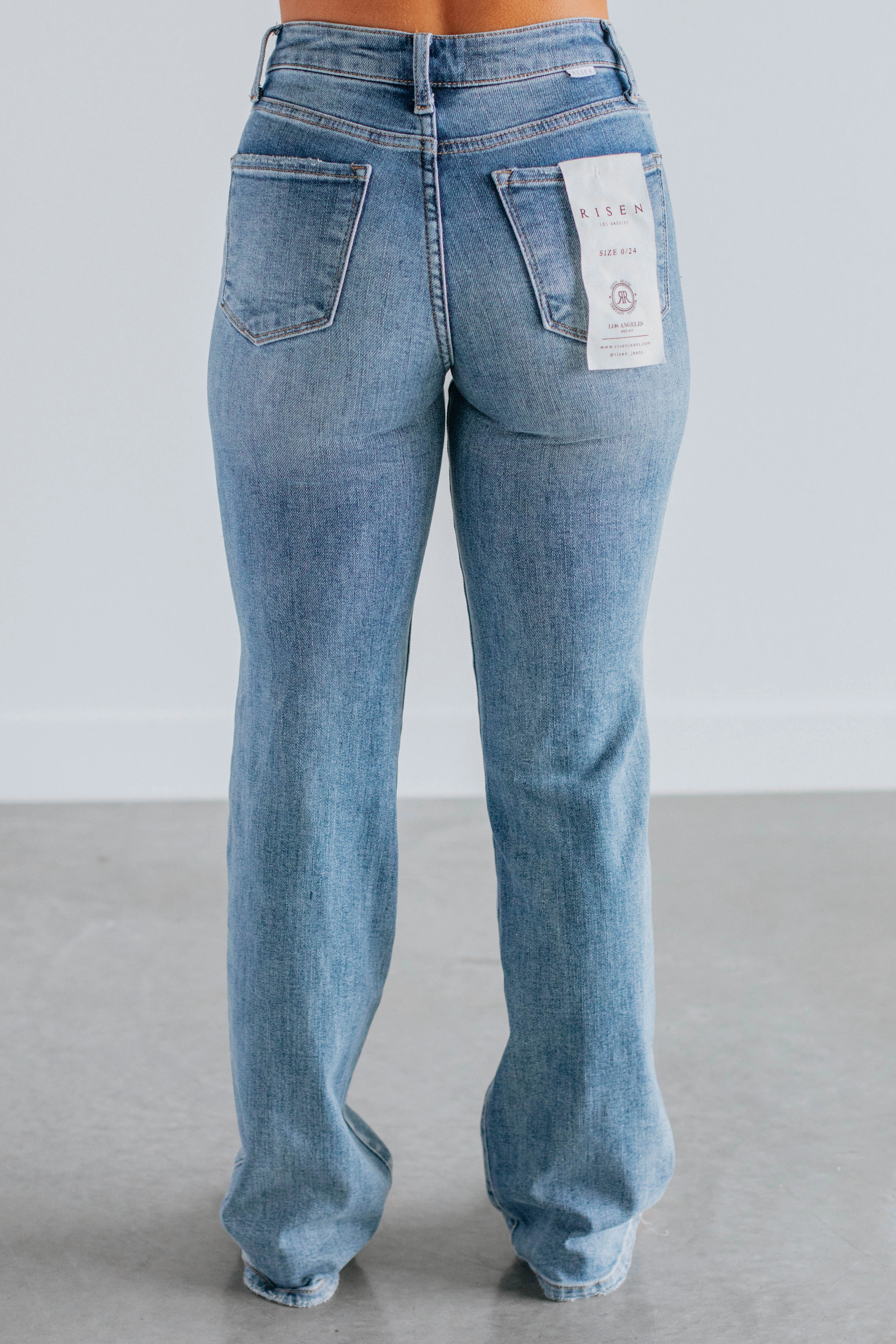 Calina Risen Jeans - Medium Wash Durable Weave
