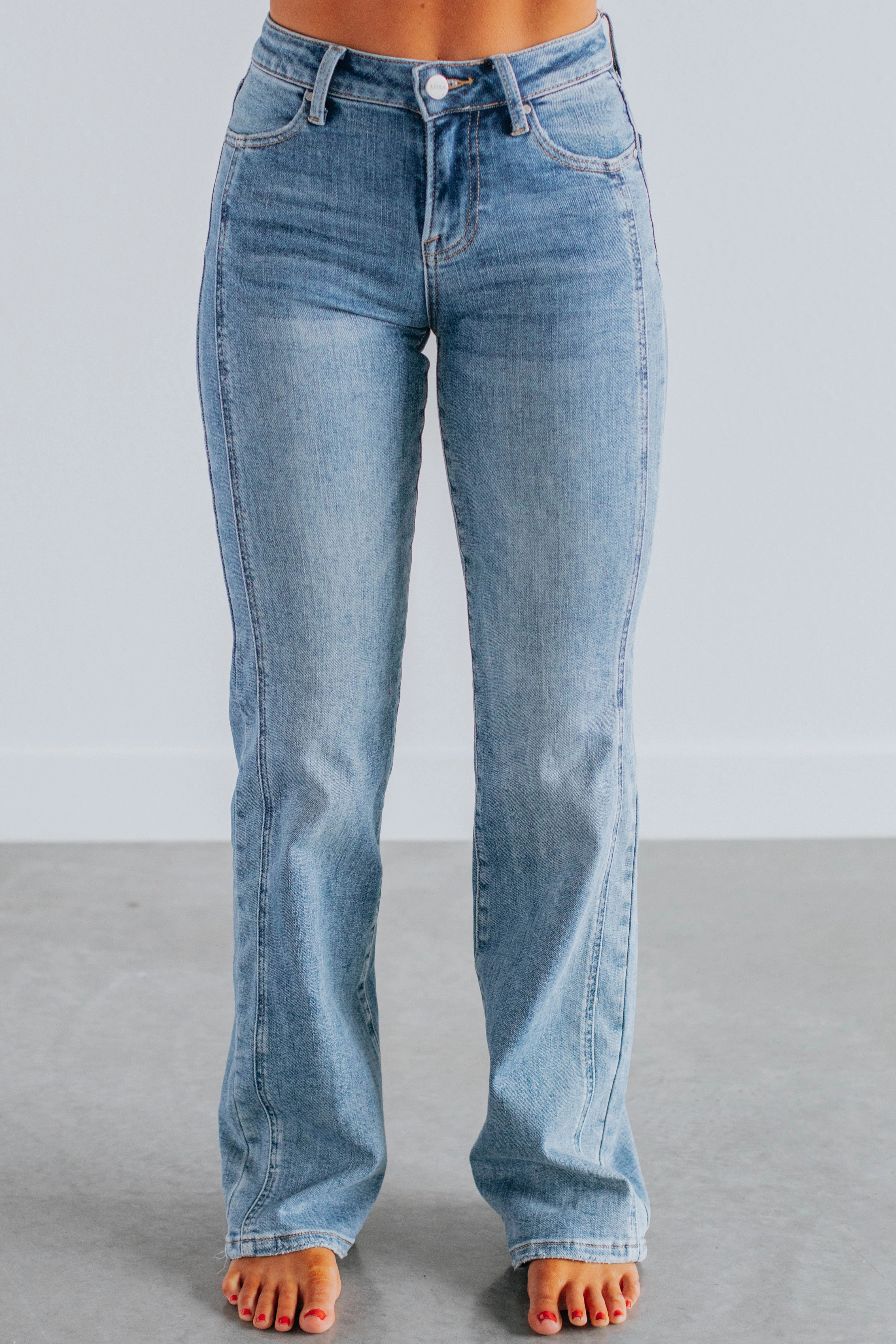 Calina Risen Jeans - Medium Wash One For All