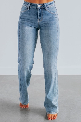 Calina Risen Jeans - Medium Wash Comfort Wear