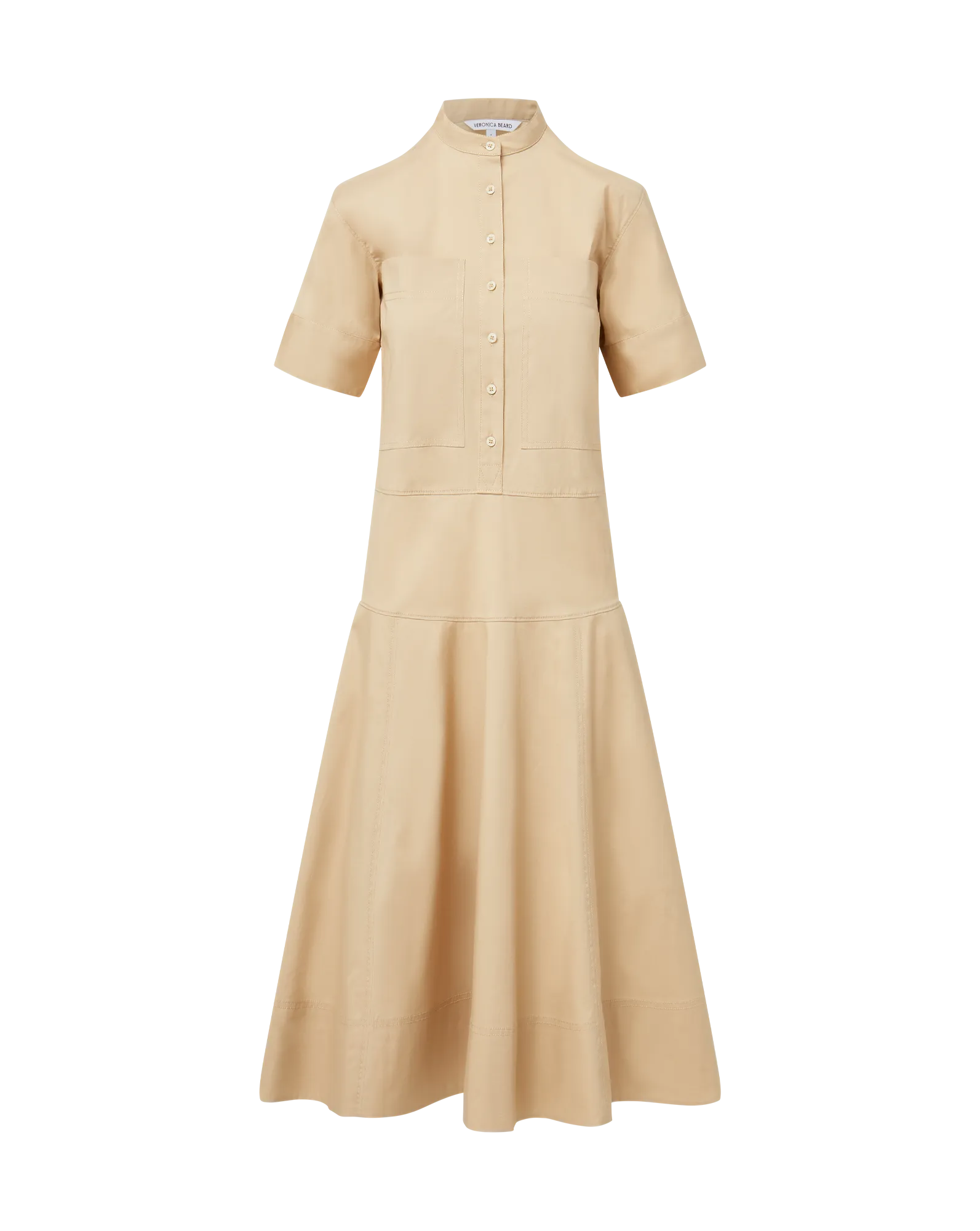 Cam Drop-Waist Midi Shirtdress Smart Vibe Chill Detail