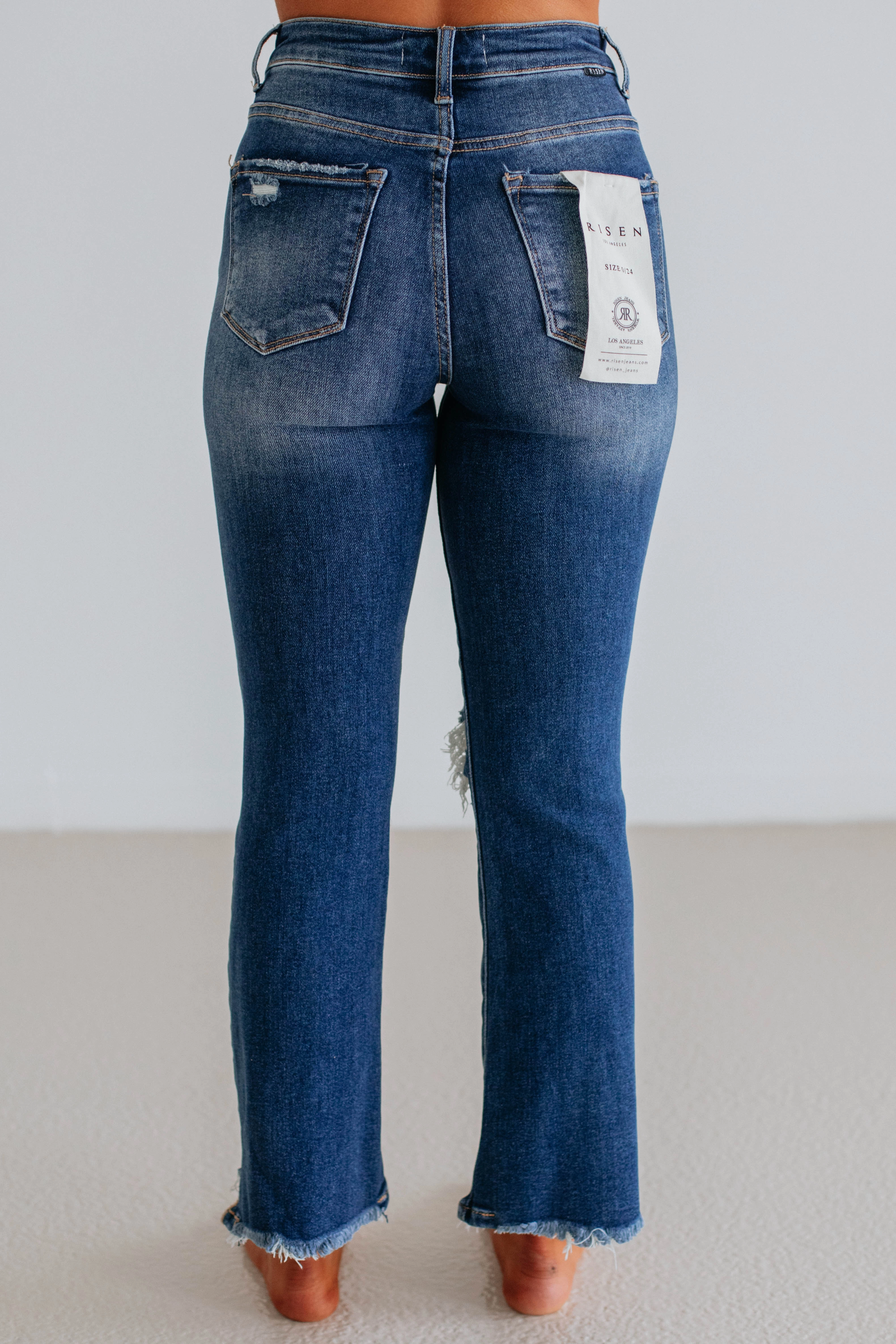 Cammi Risen Jeans - Dark Wash Smooth Minimalist Perfect Fit