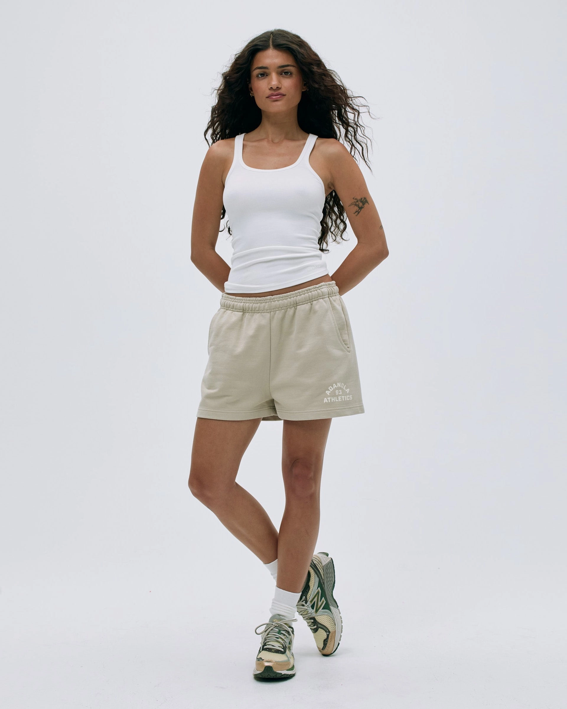 Campus Sweat Shorts  - Stone Flex Style Summer Vibe