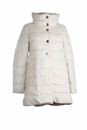 Cashmere Silk Down Puffer Jacket TapedZippers