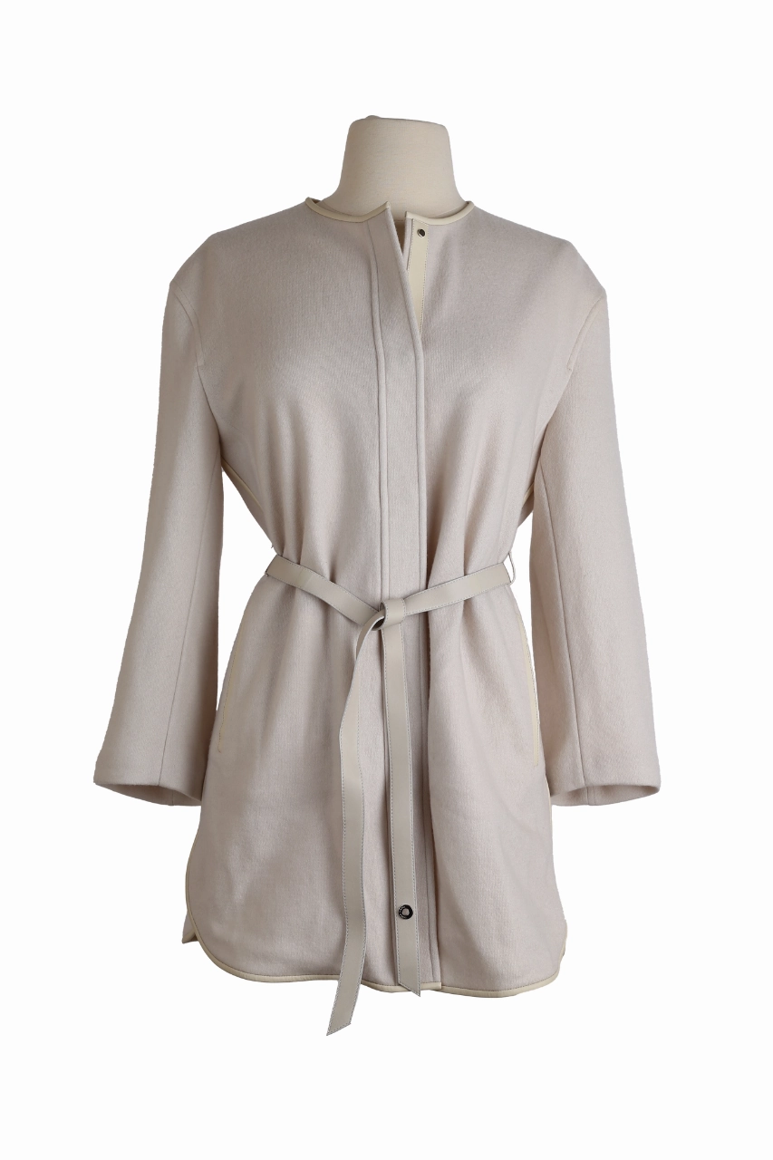 Multi Purpose Loops Cashmere Wrap Dress Coat