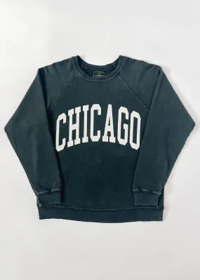 Flexible Style Stretch Flex Chicago Classic Crew Sweatshirt - Vintage Black