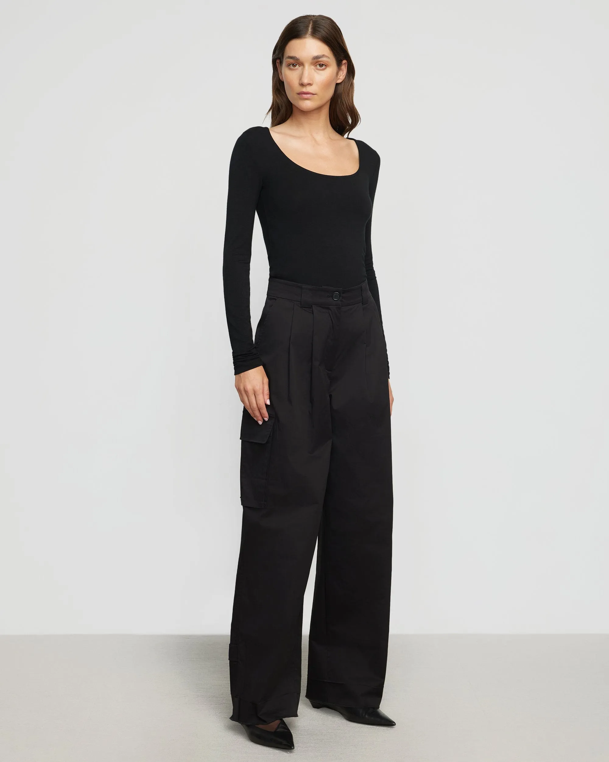 Skyler Square-Neck Long-Sleeve Tee Light Casual Wear