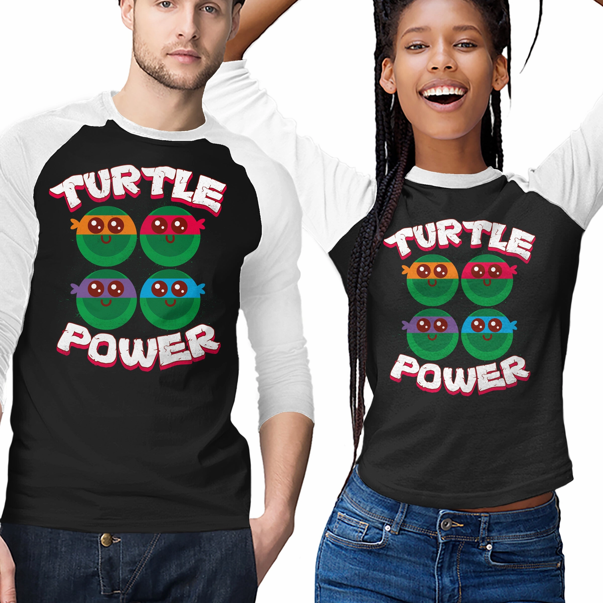 Long sleeved warmth layerable Turtle Power