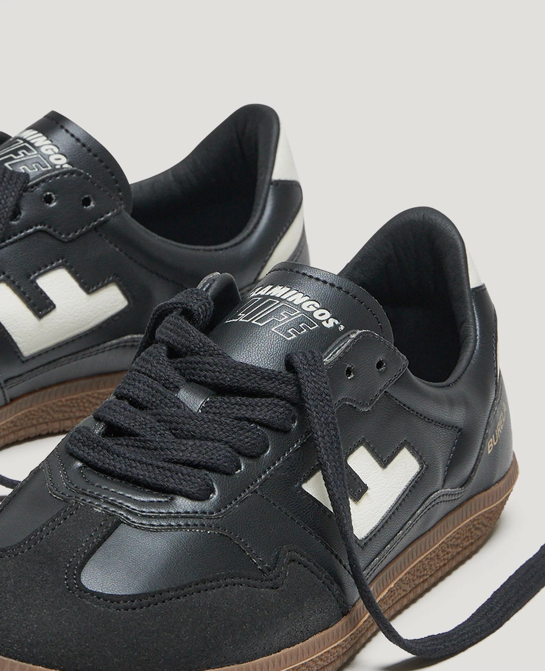 Burela Slim in Black from Flamingos Life Rockered Sole