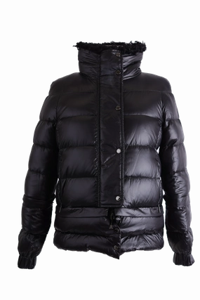 SlimSilhouette Cereme Reversible Shearling Puffer Jacket