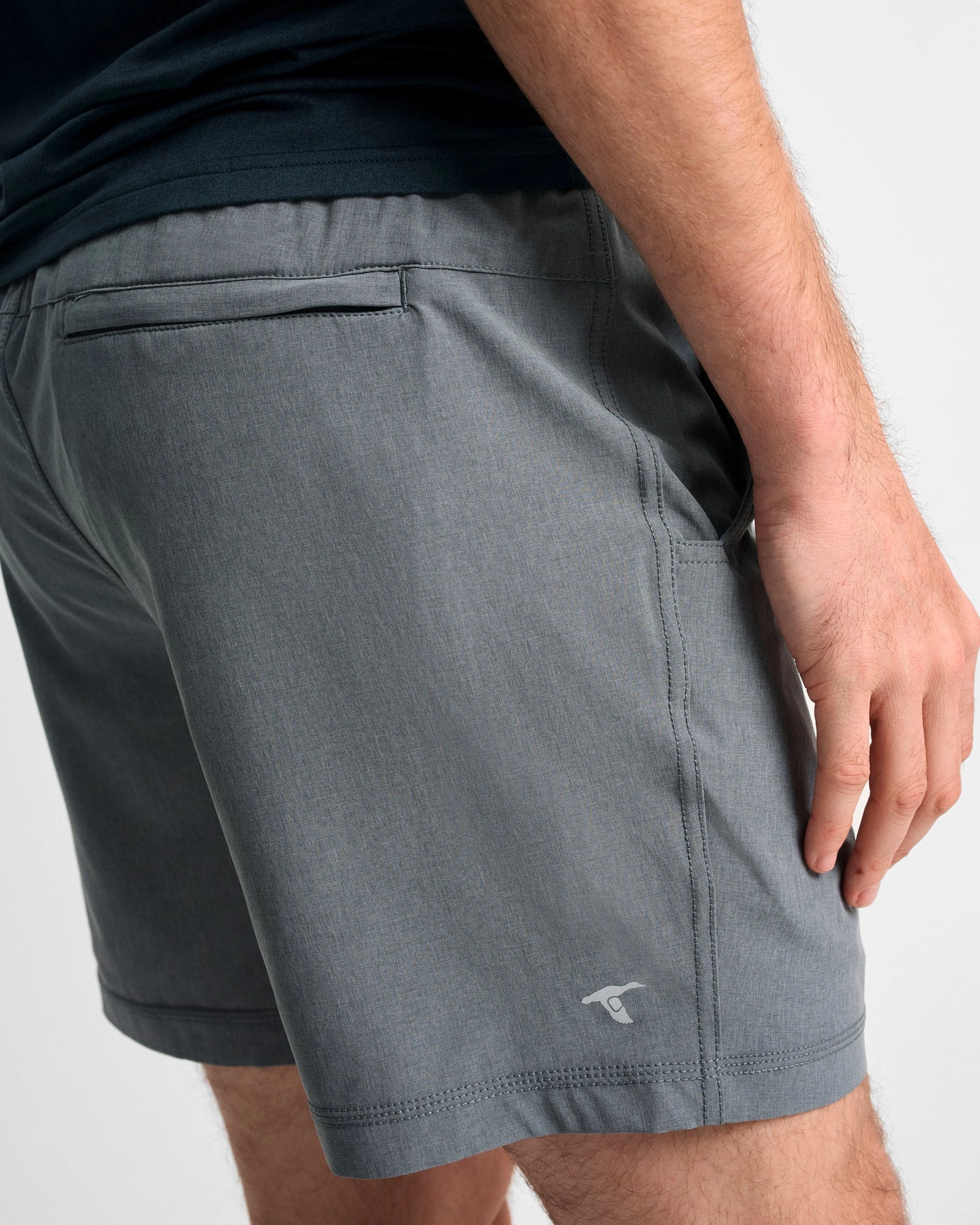Roomy Waist Charcoal Rafter Short