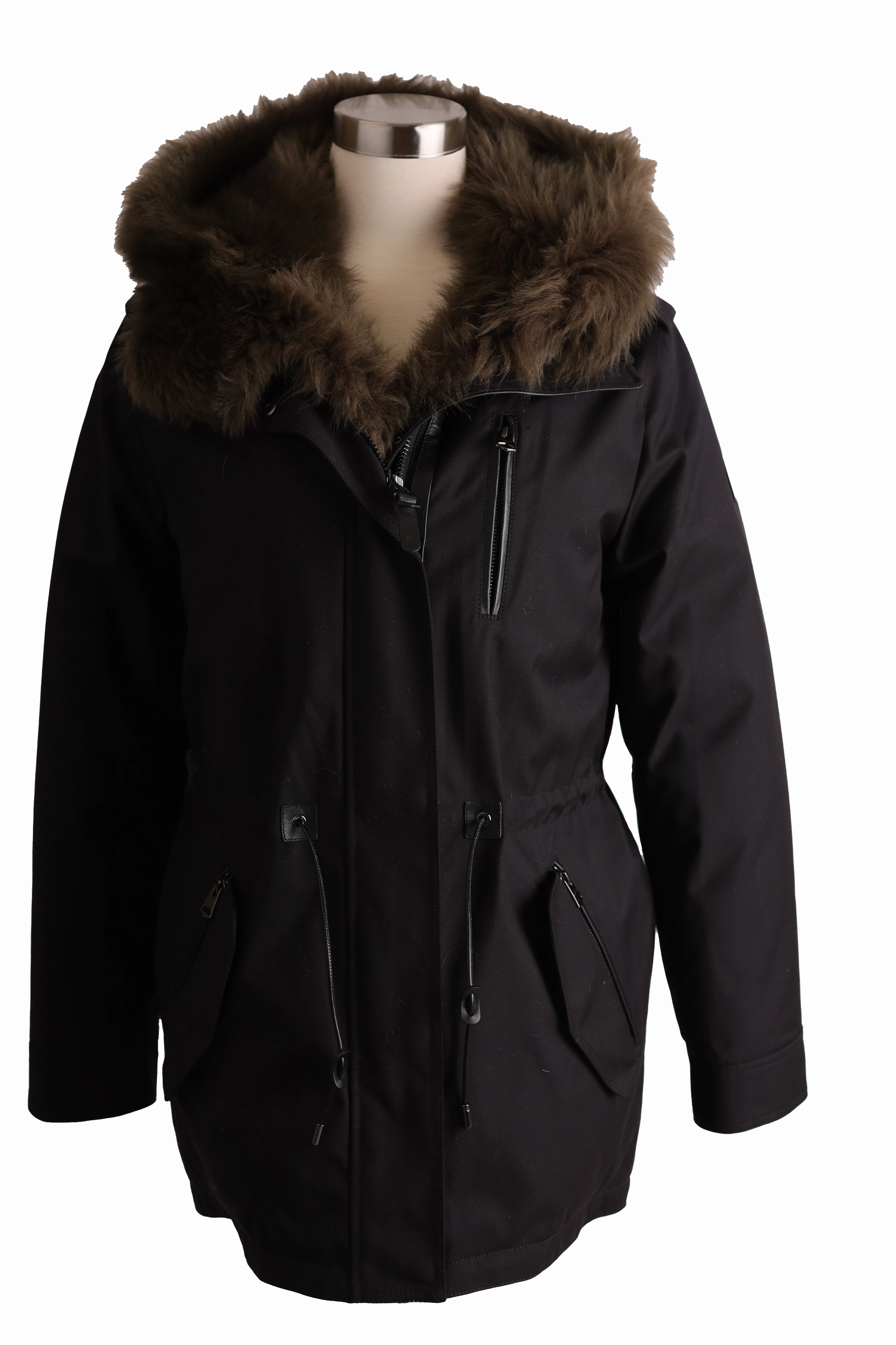Charlene Down Parka - Removable Fur Hood & Bib Cheap Nice Flexible Comfort