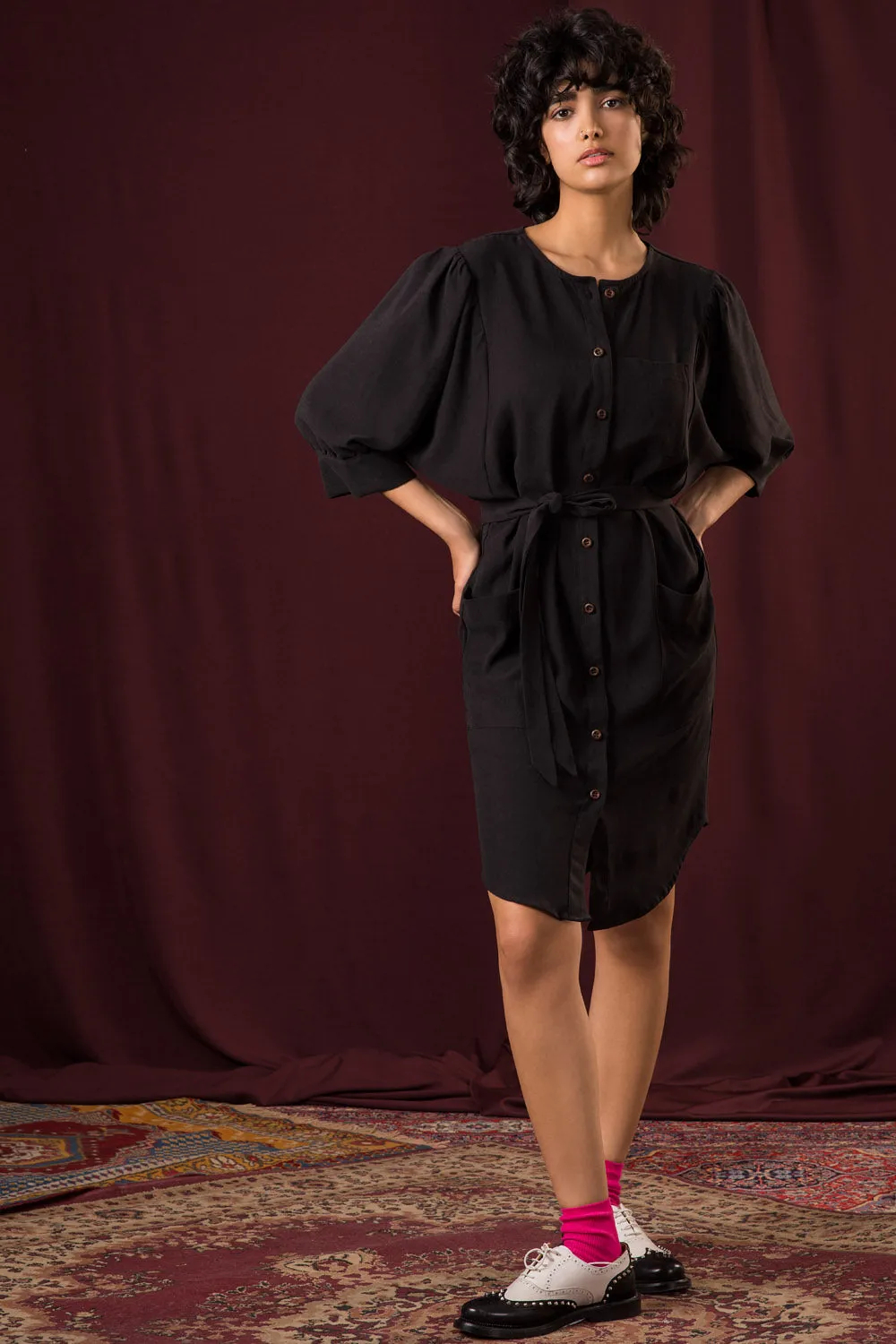 Darya Button Up Dress Polished Look