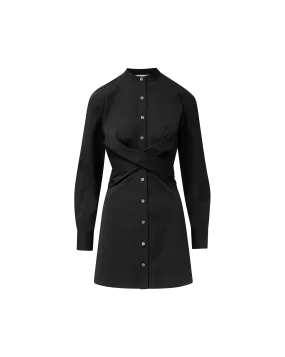 Ellers Mini Wrap Shirtdress Button-front Light Fall