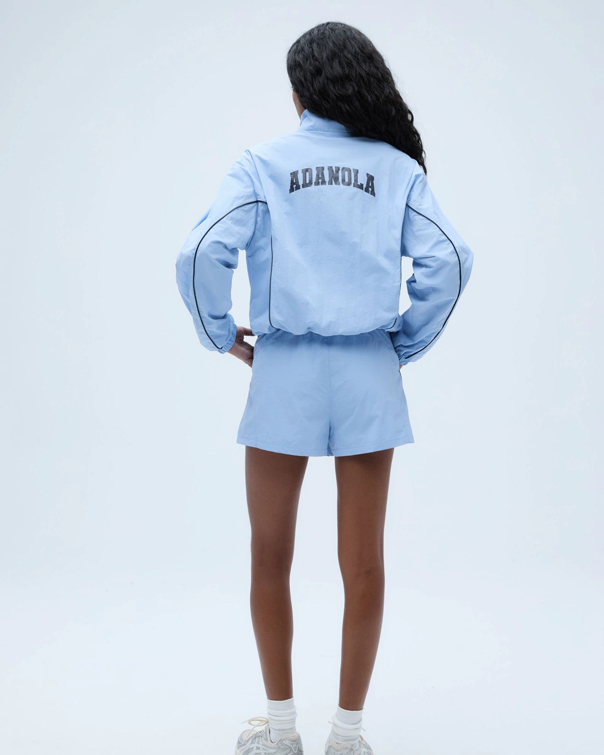 Flexibility Built-In Varsity Track Short - Powder Blue