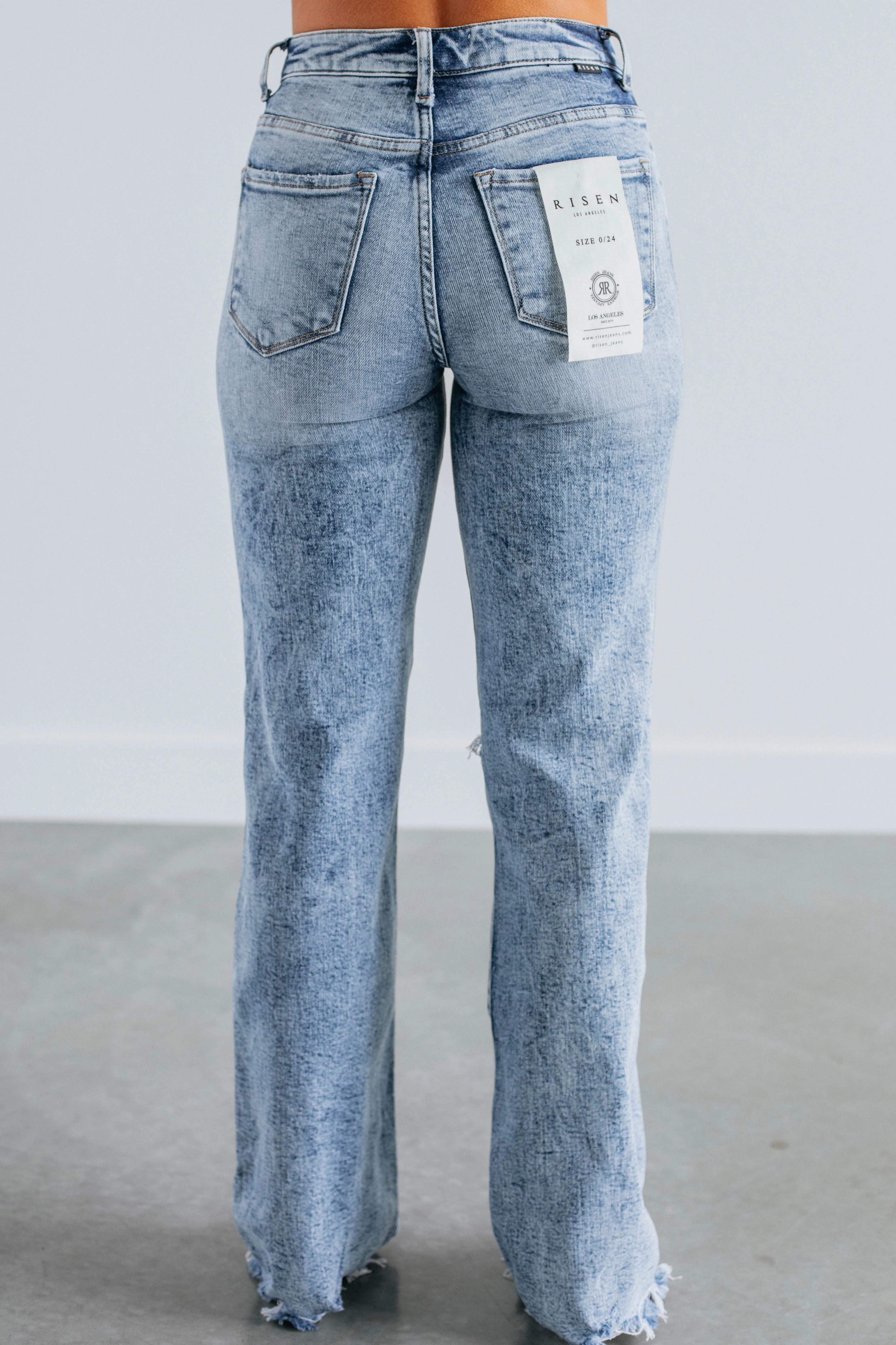 Non Stretch Denim Anti Static Treatment Jazlyn Risen Jeans - Karma