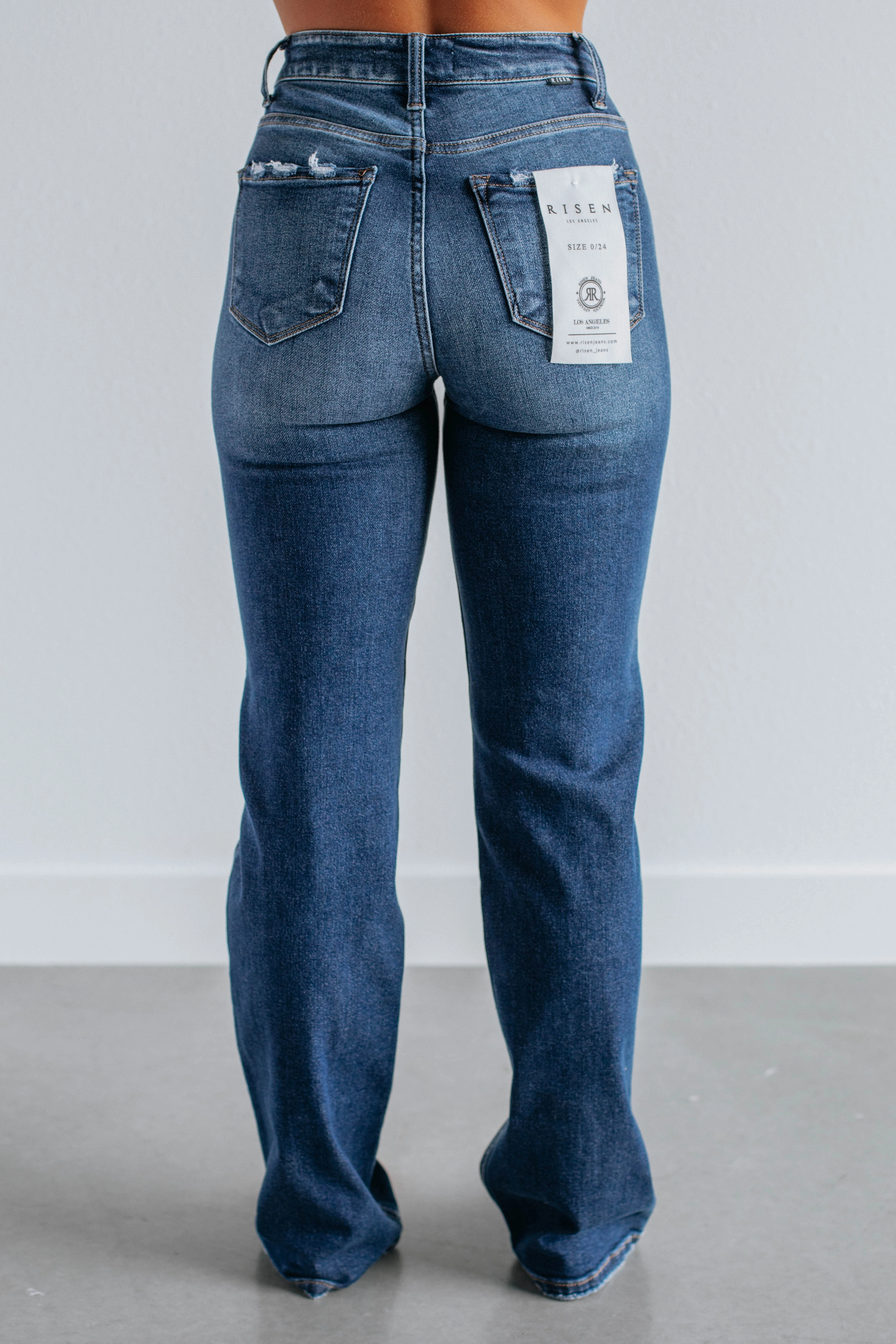 Maranie Risen Jeans - Dark Wash Minimalist Styling Anytime Fit