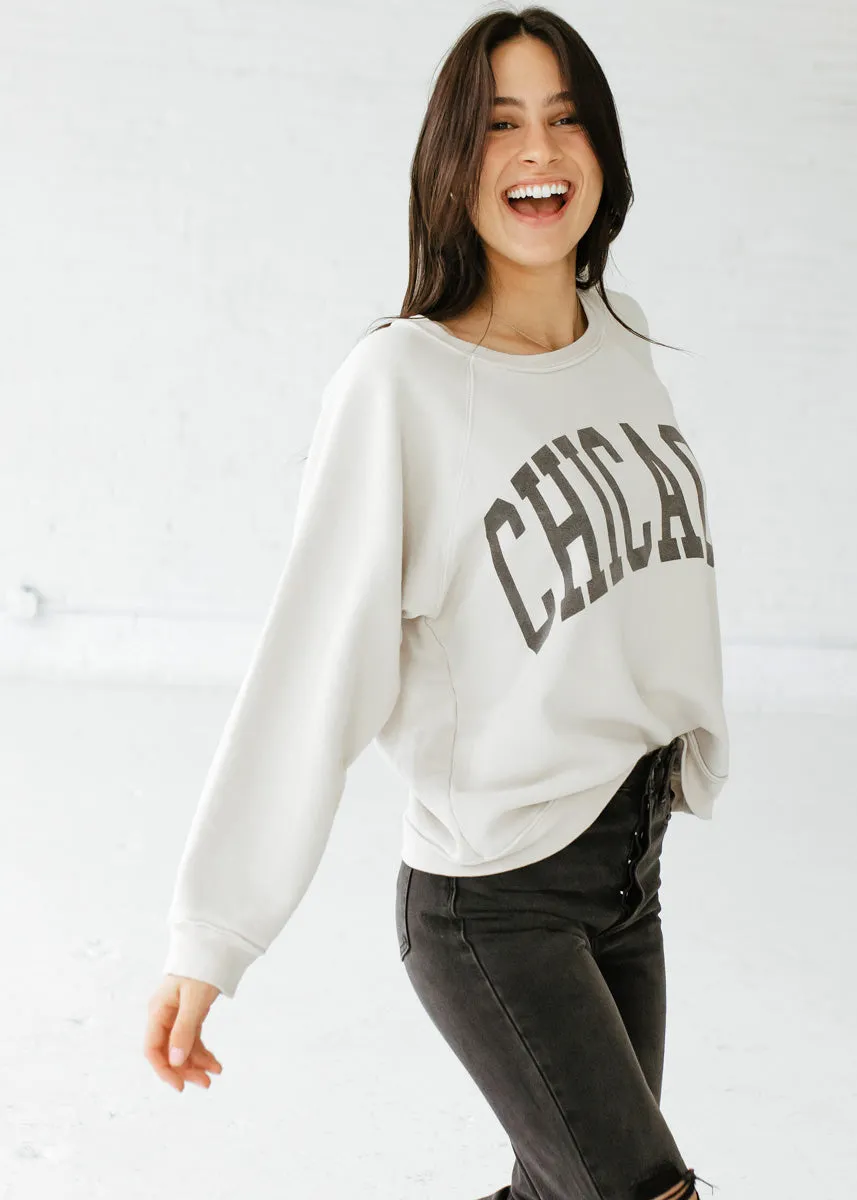 Chicago Classic Crew Sweatshirt - Vintage Stone Durable Reinforced Elbows Light Stretch Wear