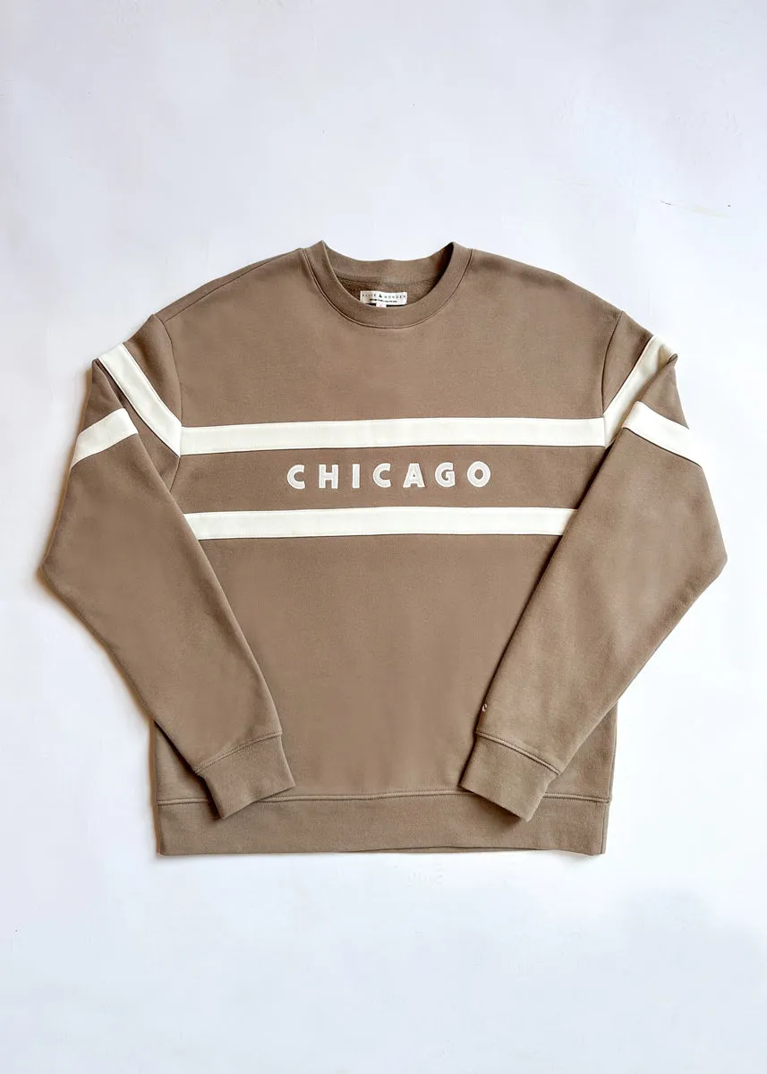 Chicago Oversized Rugby Sweatshirt - Taupe hypoallergenic