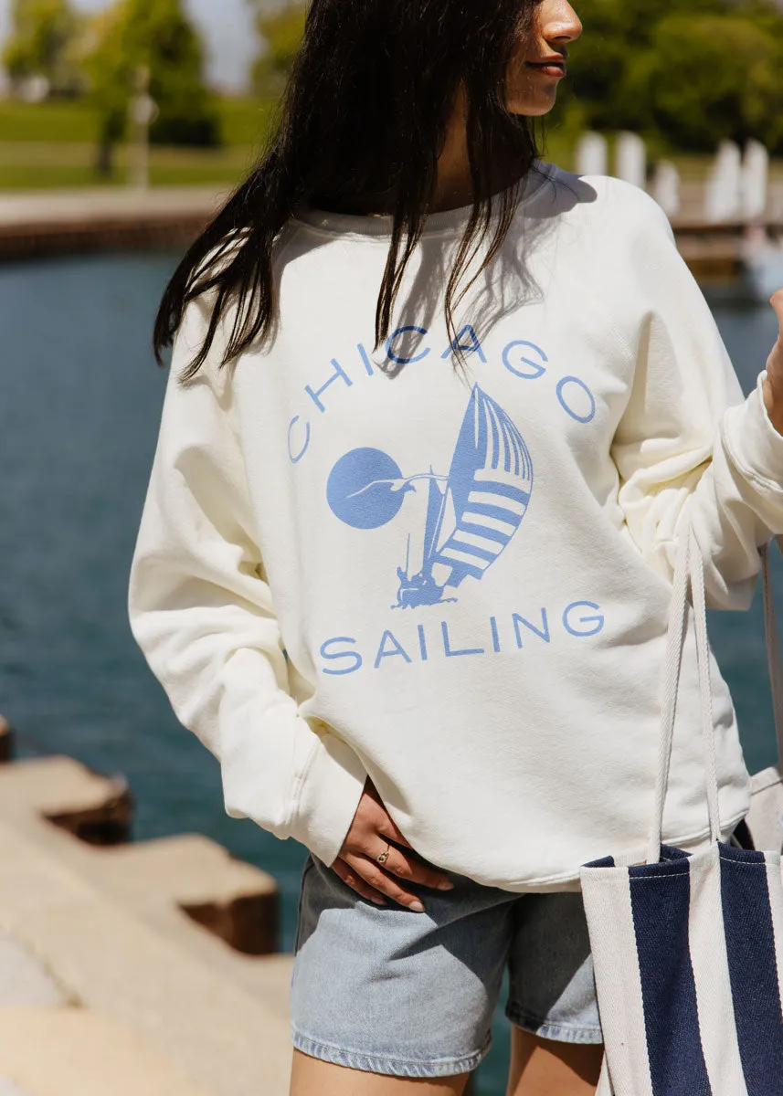 Chicago Sailing Classic Crew Sweatshirt Soft Knit Piece