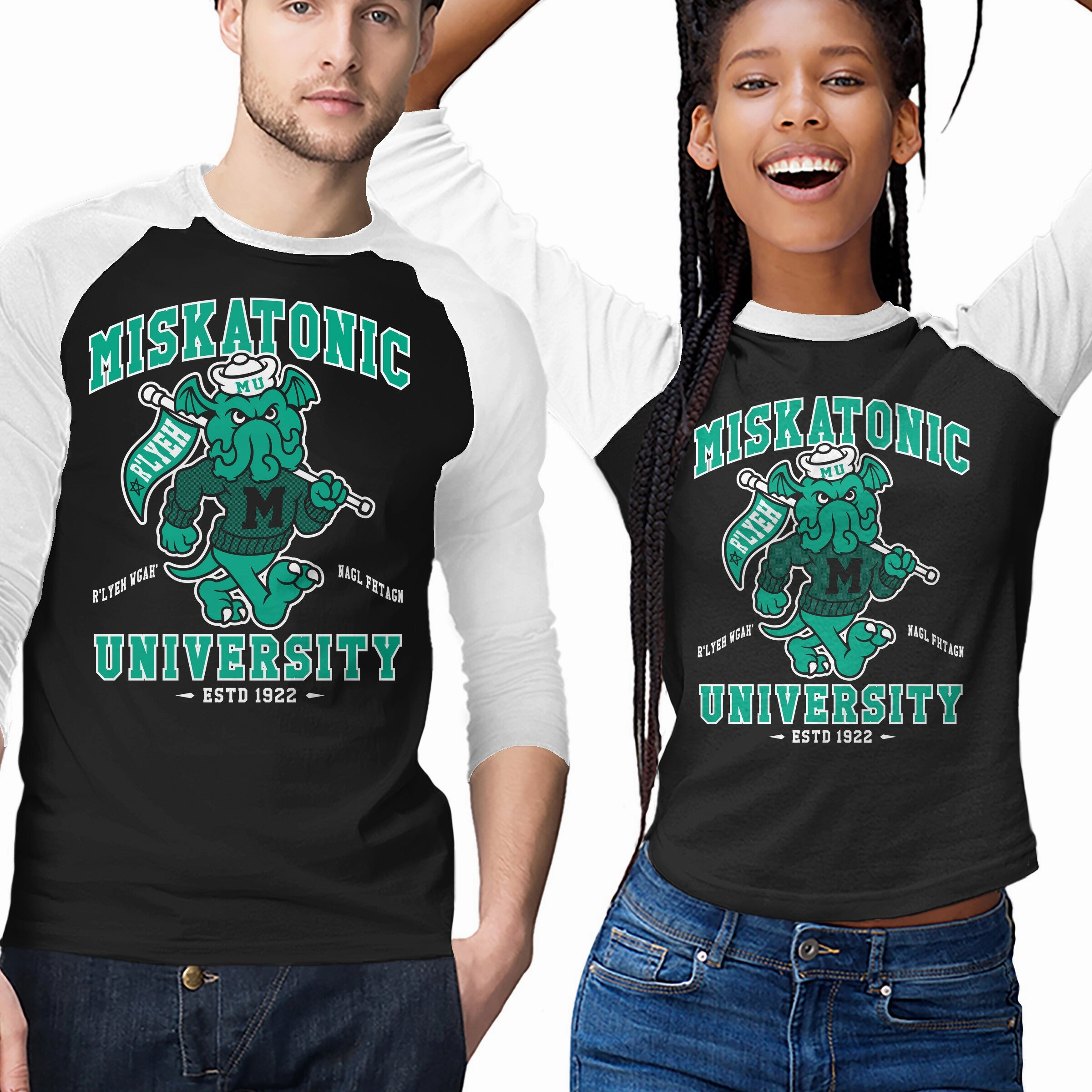 Miskatonic U Lightweight Feel Layered Neckline