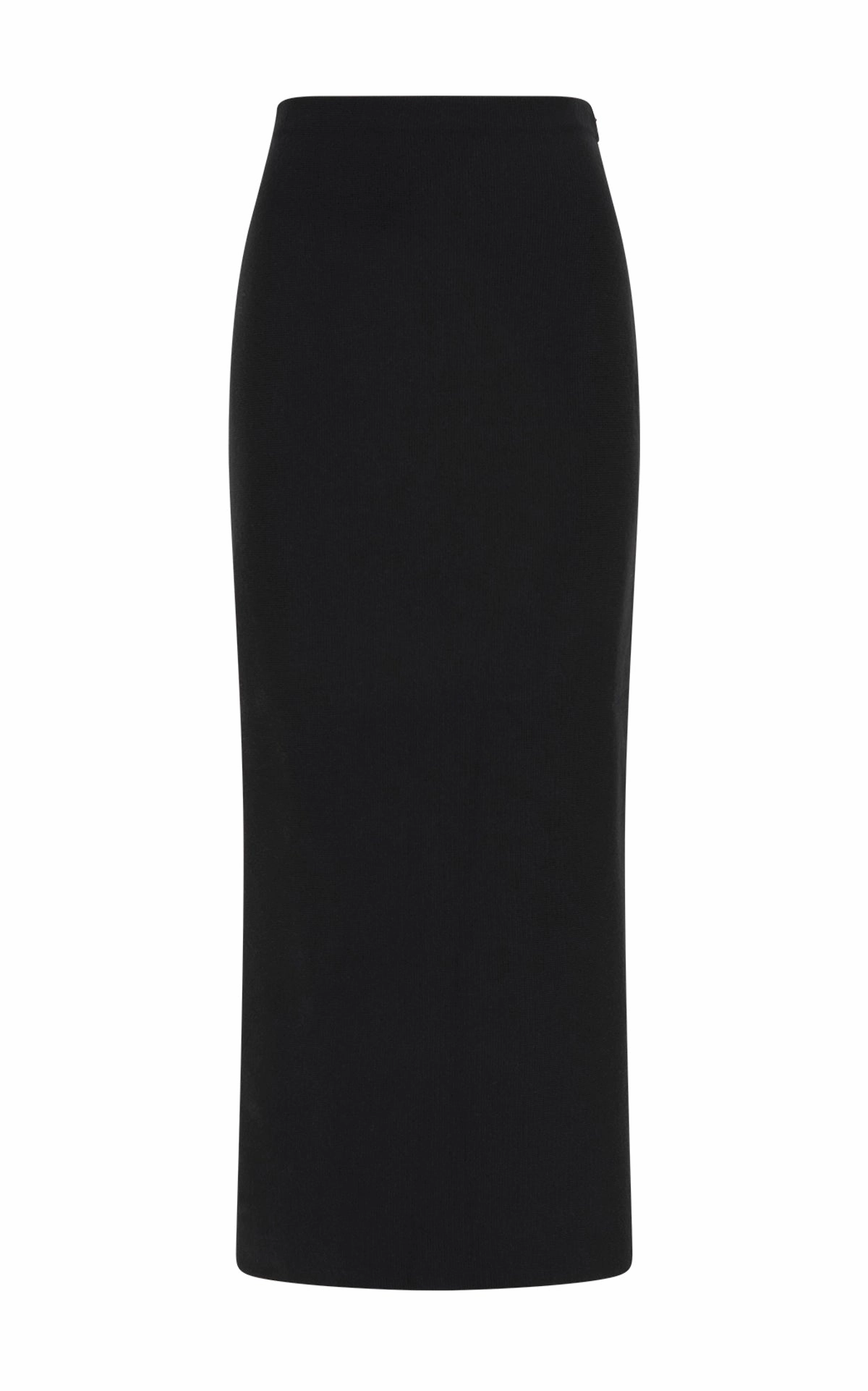 Road Trip Circe Knit Maxi Skirt in Black Merino Wool Cashmere