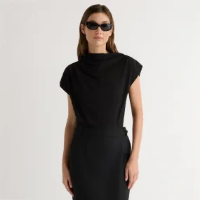 Kenny Asymmetric-Neck Tee Sleek Performance