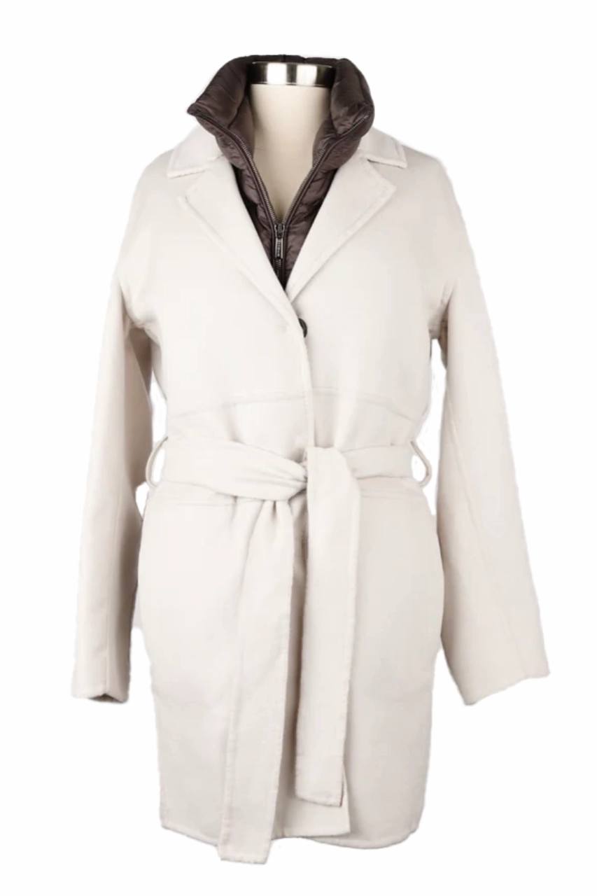 Waterproof Design Stylish Daily Fit Cashmere Blend Trench Coat W/ Removable Insert