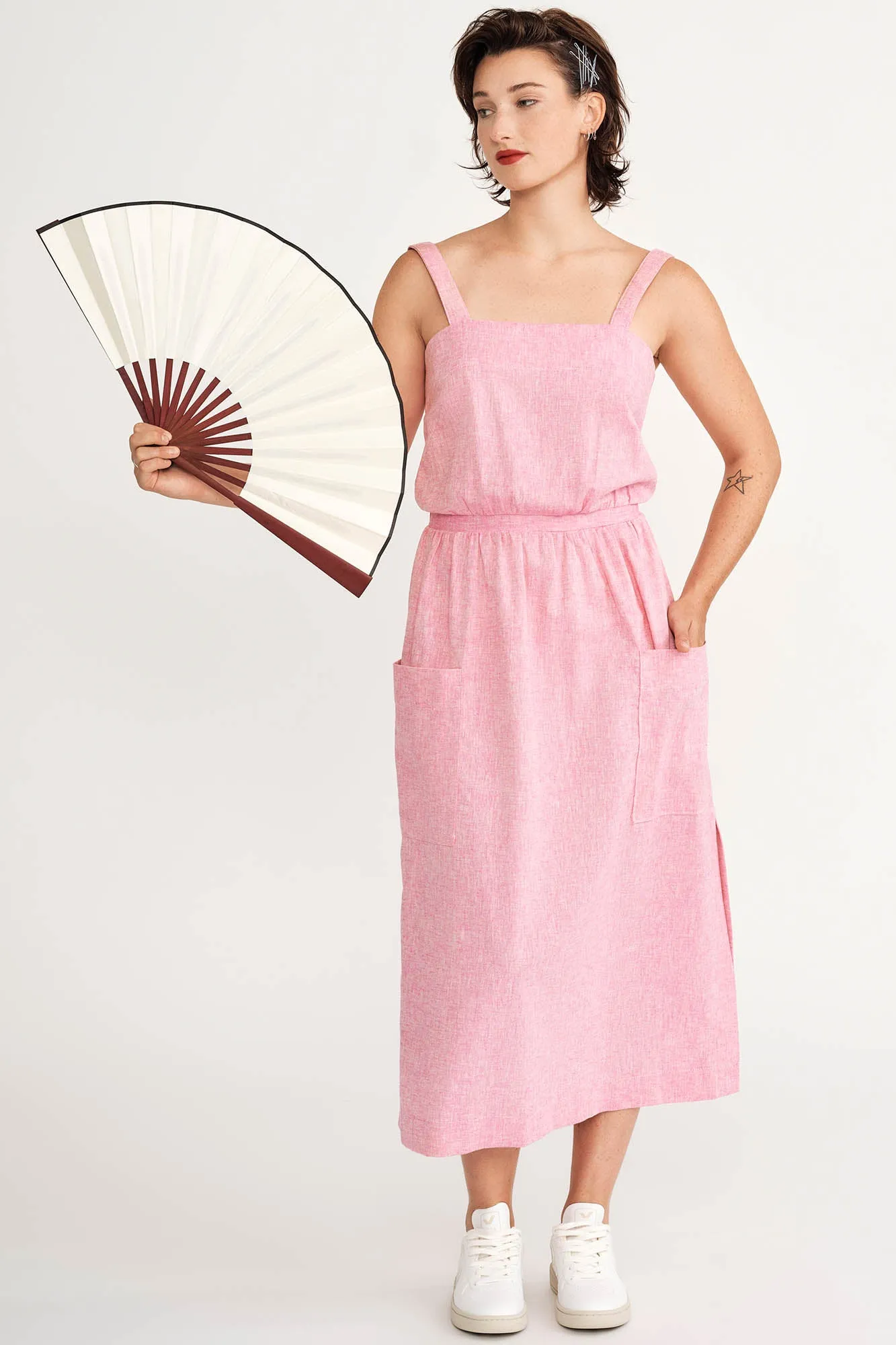 One-Shoulder Comfortable Waistband Cassia Dress