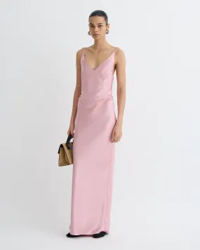 Coeus - Slip Satin Maxi Dress - Pink Artistic Edge Perfect Comfort Wear