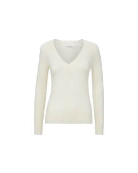 Coleta V-Neck Cashmere Sweater Eco Friendly Yarn Blend