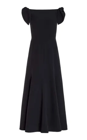 Eda Dress in Black Silk Warm Season