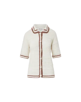 Layered Wearable Flexible Fabric Jadine Half-Sleeve Cardigan