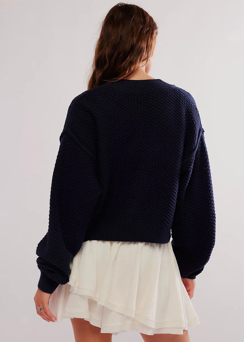 Plush Interior Lila Cardi - Sky Captain