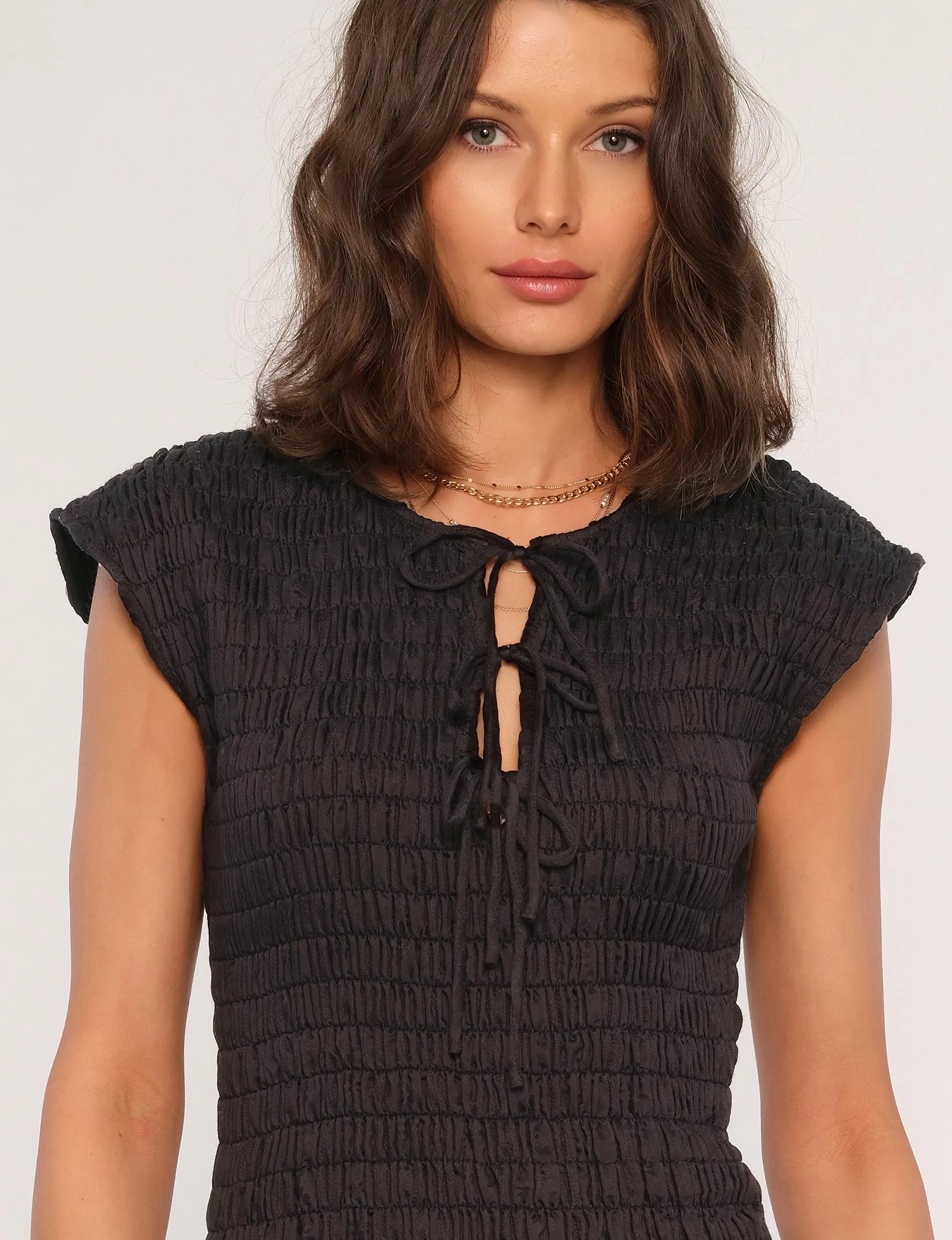 Minimal Details Midi-Length Aya Dress