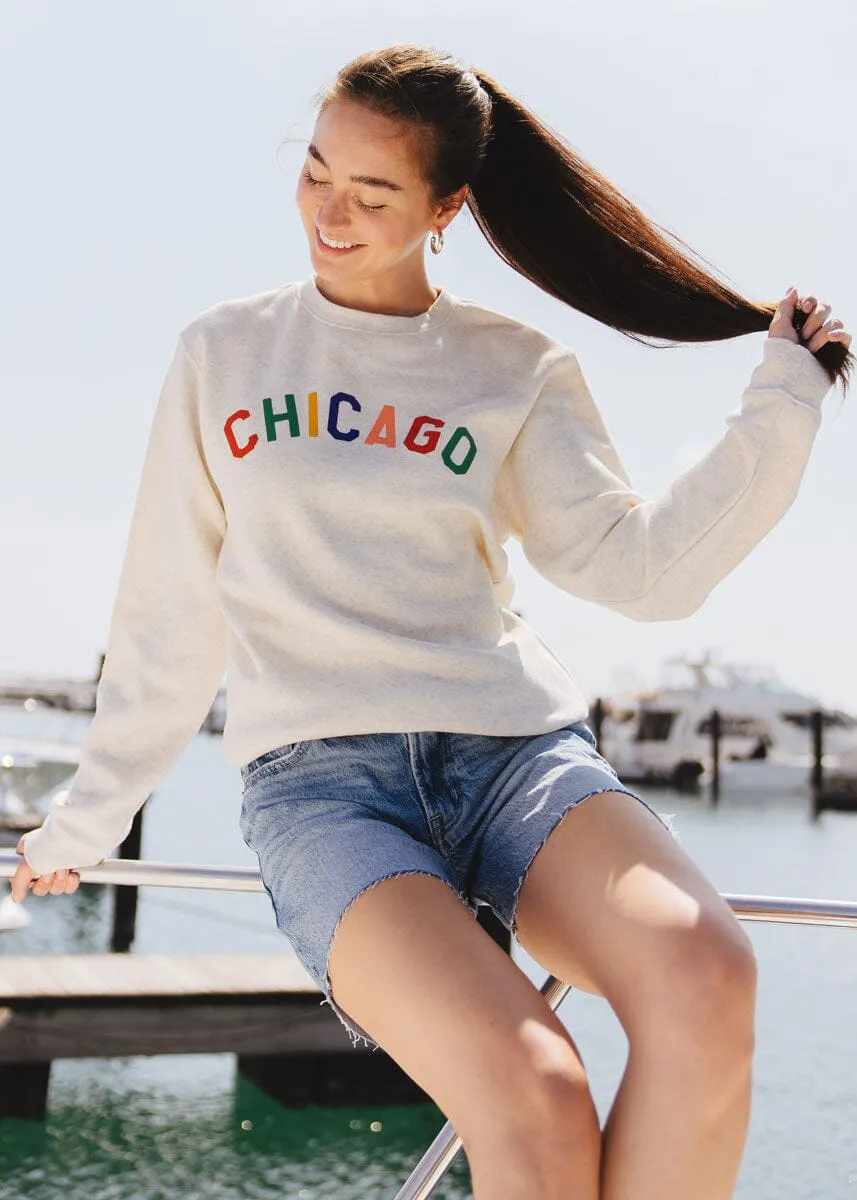 Casual Wear Sweet Home Chicago Sweatshirt - Heather Natural