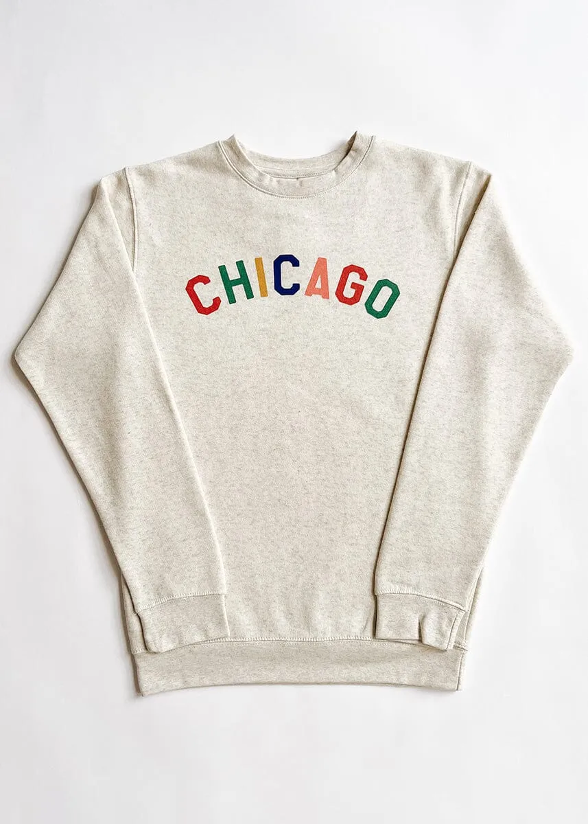 Sweet Home Chicago Sweatshirt - Heather Natural Sleek Waistband