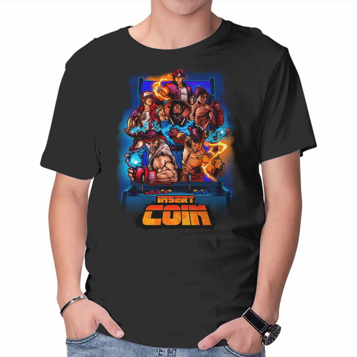 Insert Coin Retro Gaming Stylish Wear weekday wear