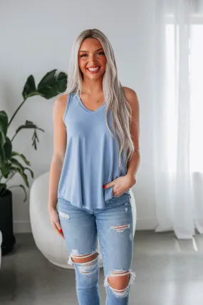 low maintenance cost Teyana Tank - Periwinkle