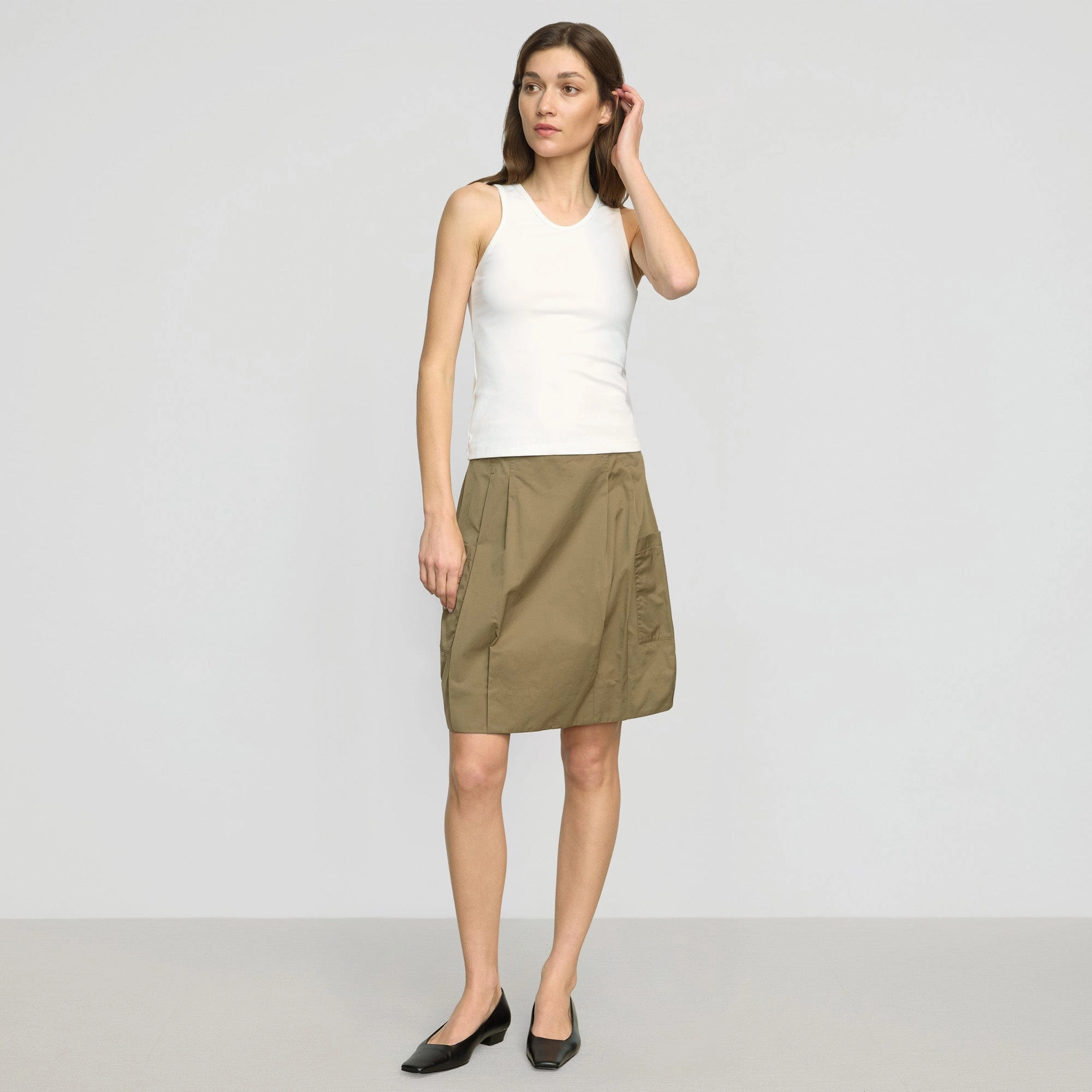 Connie Utility Cocoon Skirt Artisan Print Breezy Outfit