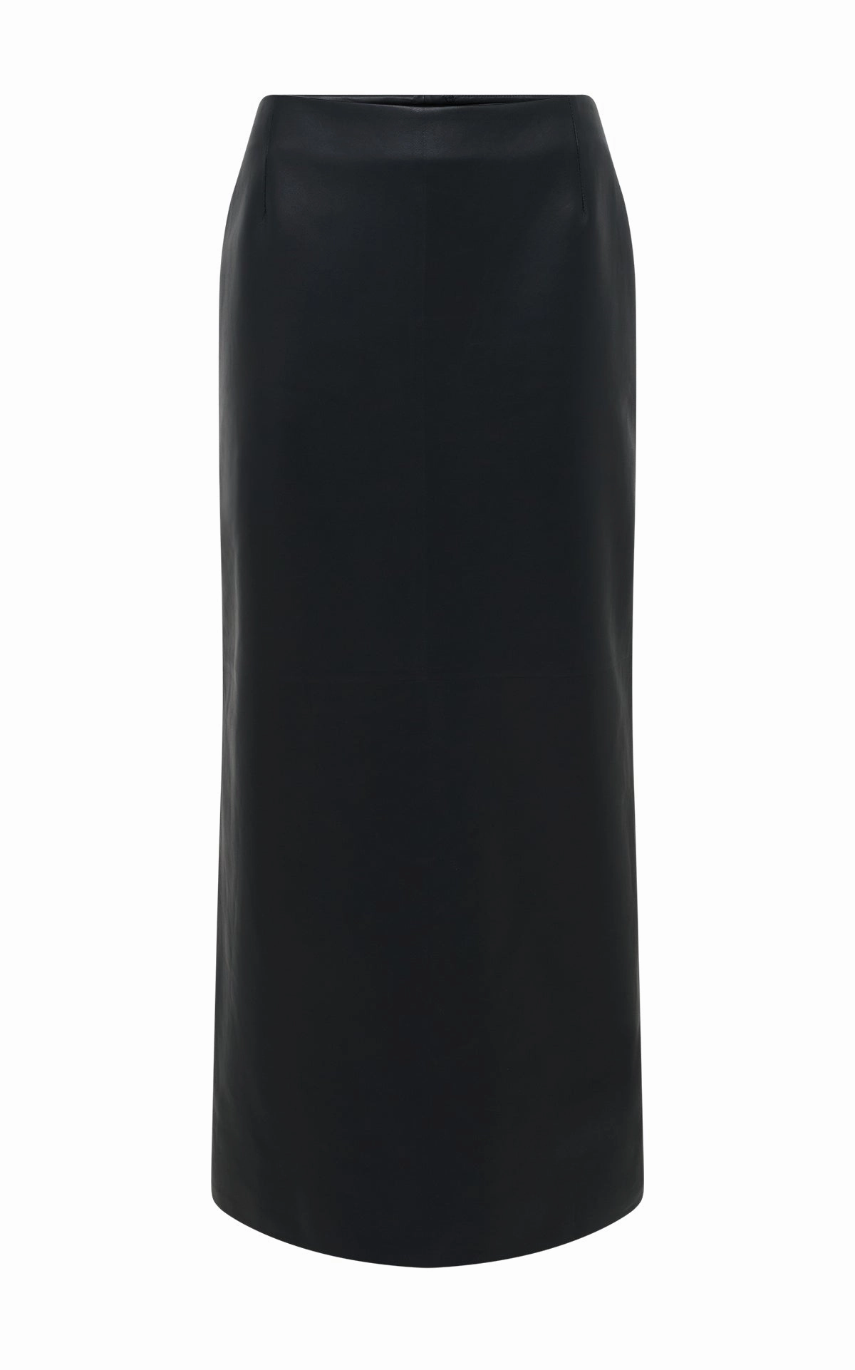Manuela Midi Skirt in Black Soft Leather Everyday Essential