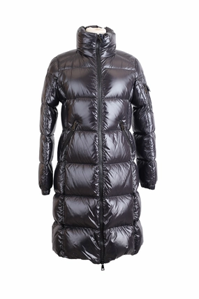 MeshLinedVents TearResistantFabric Long Down Puffer Jacket