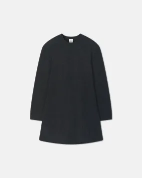 Cozy Layers Scandi Light Yetta - Overwashed Merino Mini Dress - Charcoal