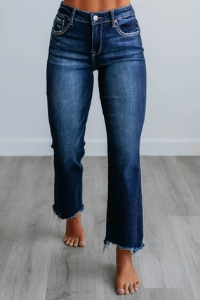 Neutral Fabric Kennedy Risen Jeans - Dark Wash